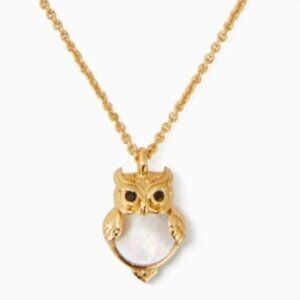 Kate Spade NWT into the woods owl pendant necklace Closet Clear Out